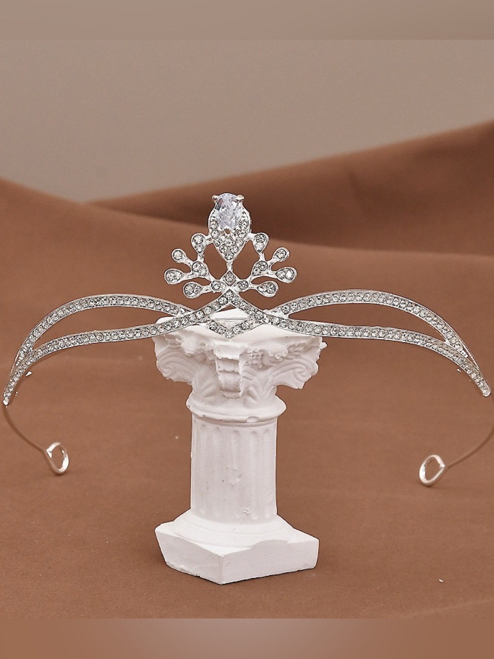 Crystal Rhinestone Silver Bridal Tiara